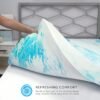 BioPEDIC 4-Inch Twin Size Mattress Topper, iCOOL Tech and Gel Swirl Medium Plush Memory Foam Mattress Topper, CertiPUR-US Certified, White, Twin Size (75" L x 39" W x 4" H) - Image 3