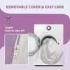 2 Inch Twin XL Soft Mattress Topper - with Removable Fitted Cover, Lavender Infusion Memory Foam Mattress Topper, Ventilation Design - Image 6