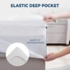 BDEUS Twin XL Mattress Topper for College Dorm, 1450 GSM Extra Thick Mattress Pad Cover with Elastic Pocket, Premium 7D Snow Down Alternative Bed Topper, Plush Pillow Top - 39"x80" White - Image 8