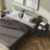 YBING Nightstands Set of 2 End Table with Fabric Drawers Night Stands for Bedroom Side Table with Storage Shelf Bedside Tables Small for Living Room College Dorm Black - Image 5