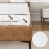 2" Twin Extra Long Memory Foam Mattress Topper, [Removable] [Washable] Cover and [Adjustable] Straps, CertiPUR-US Certified Mattress Topper Twin XL for College Dorm- Dark Gray - Image 6