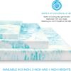 BioPEDIC 4-Inch Twin Size Mattress Topper, iCOOL Tech and Gel Swirl Medium Plush Memory Foam Mattress Topper, CertiPUR-US Certified, White, Twin Size (75" L x 39" W x 4" H) - Image 10