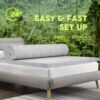 BedsPick Memory Foam Mattress Topper Twin XL 3 Inch, Foam Mattress Pad Extra Long Twin, Super Soft College Dorm Bed Toppers with Ventilation Holes - Image 7