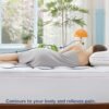 Bedsure Twin XL Mattress Topper Dorm Bedding - Twin Extra Long Thick Mattress Pad Cover with Deep Pocket Fits up to 21", Soft Pillowtop Bed Topper for Back Pain, Snow Down Alternative Fill, White - Image 6
