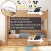 Bedside Shelf for Bed & Top Bunk- College Dorm Room Essentials, Clip On Nightstand Snack Organizer, Floating Bed Side Table Tray Shelfie，Cord Holder for Top Bunk Organizer Bedroom, - Image 3