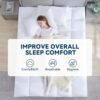 BDEUS Twin XL Mattress Topper for College Dorm, 1450 GSM Extra Thick Mattress Pad Cover with Elastic Pocket, Premium 7D Snow Down Alternative Bed Topper, Plush Pillow Top - 39"x80" White - Image 10