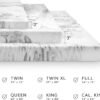 BioPEDIC 3-Inch Twin-XL Size Mattress Topper, Bamboo Charcoal Infused Medium Plush Memory Foam Mattress Topper, CertiPUR-US Certified, White, Twin-XL Size (80" L x 39" W x 3" H) - Image 8