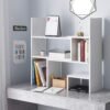 Yak About It Compact Adjustable Dorm Desk Bookshelf - White - Image 6
