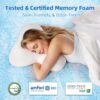 BedsPick 3 Inch Memory Foam Mattress Topper Twin XL, College Dorm Extra Long XL Mattress Toppers Ventilated Gel Infused Soft Foam Single Bed Toppers - Image 6