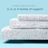 ViscoSoft 3 Inch Memory Foam Mattress Topper Twin XL - Select High Density Ventilated Extra Long Mattress Pad - Premium Removable Rayon Cover - Image 7