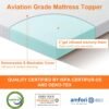 3 Inch Gel Memory Foam Mattress Topper Queen Size, Mattress Pad Cover for Pressure Relief, Bed Topper with Removable Cover，Soft & Breathable - Image 3