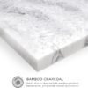 BioPEDIC 3-Inch Twin-XL Size Mattress Topper, Bamboo Charcoal Infused Medium Plush Memory Foam Mattress Topper, CertiPUR-US Certified, White, Twin-XL Size (80" L x 39" W x 3" H) - Image 5