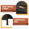 WLIVE Fabric Dresser for Bedroom, Storage Drawer Unit, Dresser TV Stand for 32 40 43 inch TV, Wide Dresser with 8 Large Deep Drawers for Office, College Dorm, Charcoal Black - Image 7