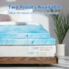 BedsPick 3 Inch Memory Foam Mattress Topper Twin XL, College Dorm Extra Long XL Mattress Toppers Ventilated Gel Infused Soft Foam Single Bed Toppers - Image 10