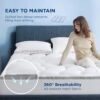Bedsure Twin XL Mattress Topper Waterproof - Pillow Top Mattress Protector Extra Thick for College Dorm with 8-21" Deep Pocket, Mattress Pad Fitted, Soft Bed Topper Twin Extra Long - Image 7