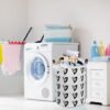 Toy Large Storage Bin-Cotton Storage Basket-Round Gift Basket with Handles for Toys,Laundry,Baby Nursery(Love Heart) - Image 5