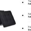 WoneNice Folding Storage Ottoman Cube Foot Rest Stool Seat- 15" x 15" (Linen Black) - Image 10