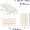 Tbfit Wall Mounted Headboard, Peel and Stick Headboard Queen,Soundproof Wall Panels 3D Tufted Floating Dorm Bed Pack of 6 Panels Sized,Gery - Image 3