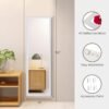 Beauty4U Full Length Mirror Wall Mirror Full Body Dressing Mirror Wall Mounted Hanging for Dorm Home, 50"x 14", White - Image 5