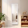 Beauty4U Full Length Mirror Wall Mirror Full Body Dressing Mirror Wall Mounted Hanging for Dorm Home, 50"x 14", White - Image 2