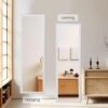 Beauty4U Full Length Mirror Wall Mirror Full Body Dressing Mirror Wall Mounted Hanging for Dorm Home, 50"x 14", White - Image 3