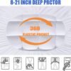 Twin XL Size Mattress Topper Extra Thick Cooling Mattress Pad Cover 3D Snow Down Alternative Fill Pillow Top with 8-21 Inch Deep Pocket - Image 4