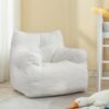 Bean Bag Chair for Adults, Giant Bean Bag Sofa Chair with Armrests, Teddy Plush Lazy Sofa Comfy Chair, Big Comfy Chair with Pocket, for Livingroom Bedroom Apartment - Image 8