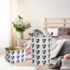 Toy Large Storage Bin-Cotton Storage Basket-Round Gift Basket with Handles for Toys,Laundry,Baby Nursery(Love Heart) - Image 3