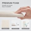 Tbfit Wall Mounted Headboard, Peel and Stick Headboard Queen,Soundproof Wall Panels 3D Tufted Floating Dorm Bed Pack of 6 Panels Sized,Gery - Image 7