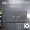 VIVO Extra Tall TV Floor Stand for 13 to 65 inch Screens up to 44 lbs, LCD LED OLED 4K Smart Flat, Curved Monitor Panels, Max VESA 400x400, Tall Pole for Treadmills and Ellipticals, Black, STAND-TV18 - Image 7