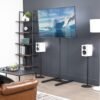 VIVO Extra Tall TV Floor Stand for 13 to 65 inch Screens up to 44 lbs, LCD LED OLED 4K Smart Flat, Curved Monitor Panels, Max VESA 400x400, Tall Pole for Treadmills and Ellipticals, Black, STAND-TV18 - Image 10