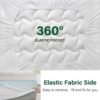 Twin XL Mattress Topper 4 Inch, 2 Inch High Density Foam Bed Topper Twin XL Size for College Dorm Bed Plus 2 Inch Ultra Comfy Mattress Pad Extra Long XL Single Bed Toppers - Image 10