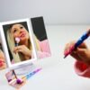 Trifold Vanity Mirror with Lights | LED Makeup Mirror with Lights and Touch Screen Dimming - 1x 2x 3x Magnification - Portable Lighted Makeup Mirror | Great Vanity Mirror with Lights - Image 8