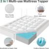 Twin XL Mattress Topper 4 Inch, 2 Inch High Density Foam Bed Topper Twin XL Size for College Dorm Bed Plus 2 Inch Ultra Comfy Mattress Pad Extra Long XL Single Bed Toppers - Image 3
