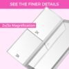 Trifold Vanity Mirror with Lights | LED Makeup Mirror with Lights and Touch Screen Dimming - 1x 2x 3x Magnification - Portable Lighted Makeup Mirror | Great Vanity Mirror with Lights - Image 4