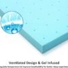 BedsPick Memory Foam Mattress Topper Twin XL 3 Inch Gel Infused Soft Foam Mattress Pad College Dorm Extra Long XL Single Bed Toppers - Image 5