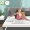 2 Inch Firm Mattress Topper Twin, Cooling Gel Infused Bed Topper for Back Pain Relief - Firm Foam Mattress Topper, CertiPUR-US Certified，Removable Cover - Image 8