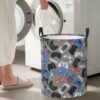 Video Game Controller Grey Background Laundry Hamper Storage Basket Toys Clothes Organizer Bin For Home Bathroom Bedroom Dorm Nursery, 62l - Image 9