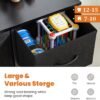 Sweetcrispy Dresser, Dresser for Bedroom, Storage Drawers, Tall Fabric Storage Tower with 9 Drawers, Chest Organizer Unit with Wooden Top for Kids Room, Closet, Entryway, Nursery - Image 5