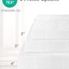 [Twin XL] Mattress Topper, 3" Mattress Topper Twin Extra Long, Memory Foam Mattress Topper Twin XL for College Dorm with Removable Cover and Straps, White - Image 6