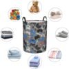 Video Game Controller Grey Background Laundry Hamper Storage Basket Toys Clothes Organizer Bin For Home Bathroom Bedroom Dorm Nursery, 62l - Image 7