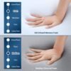 Twin Mattress Topper, Avenco Twin Mattress Topper Memory Foam, 4 Inch Mattress Topper Twin with Removable Cover for College Dorm, Reversible Medium Firm, Comfort CertiPUR-US Foam, White, (T4FM10) - Image 4