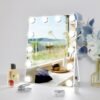 10"x 12" Vanity Mirror with Lights, Hollywood Lighted Makeup Mirror with 3 Color Modes and 12 Dimmable Diamond LED Light Bulbs, Touch Control for Bedroom, White - Image 2
