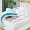 Twin XL Mattress Topper 4 Inch, 2 Inch High Density Foam Bed Topper Twin XL Size for College Dorm Bed Plus 2 Inch Ultra Comfy Mattress Pad Extra Long XL Single Bed Toppers - Image 2