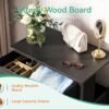 AODK Dresser for Bedroom with 4 Storage Drawers, Small Dresser Chest of Drawers Fabric Dresser with Sturdy Steel Frame, Black - Image 8