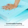 BedsPick Memory Foam Mattress Topper Twin XL 3 Inch Gel Infused Soft Foam Mattress Pad College Dorm Extra Long XL Single Bed Toppers - Image 4