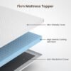 2 Inch Firm Mattress Topper Twin, Cooling Gel Infused Bed Topper for Back Pain Relief - Firm Foam Mattress Topper, CertiPUR-US Certified，Removable Cover - Image 4