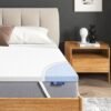 Twin Mattress Topper, Avenco Twin Mattress Topper Memory Foam, 4 Inch Mattress Topper Twin with Removable Cover for College Dorm, Reversible Medium Firm, Comfort CertiPUR-US Foam, White, (T4FM10) - Image 2