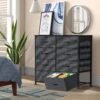 Yesker Dresser with 8 Drawers for Bedroom - Storage Tower, Bedside Furniture & Night Stand End Table Dresser for Home, Office, College Dorm, Sturdy Steel Frame Organizer, Wood Top (Dark Grey) - Image 5