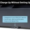 Squirrel-The Bedside Perch, Bedside Caddy & Nightstand with USB-C & A Charging ports, College Dorm Room Essentials, Bedside Shelf, Bunk Bed & Couch Storage Cup Holder, Bedside Organizer - (Black) - Image 6